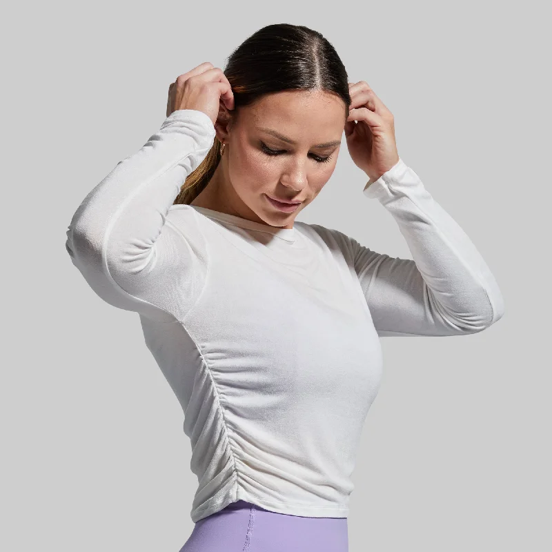 Extra Discounts Look At Me Long Sleeve (White)