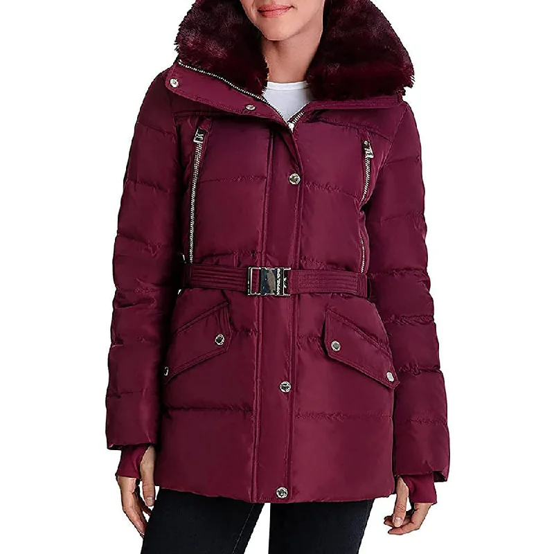 Price Reduction Michael Kors Women's Mid-length Down coat-Dark Ruby