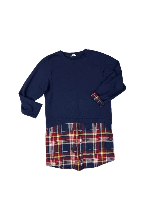 Huge Discounts Navy Tunic Long Sleeve Caslon, Size Xs