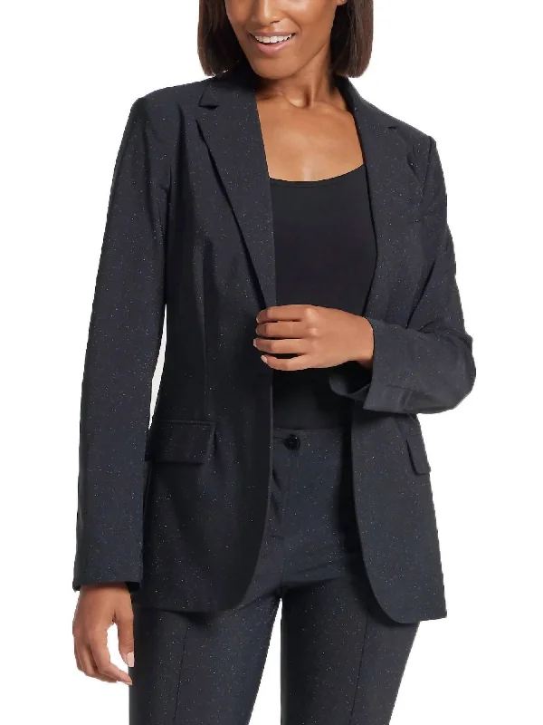 Savings Galore Ness Sparkle Blazer In Black