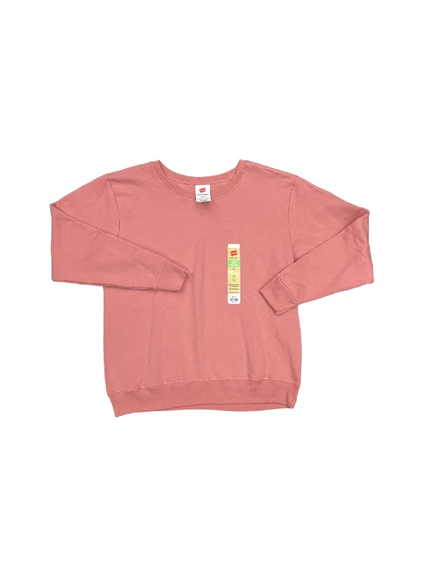 Low Prices Pink Athletic Sweatshirt Crewneck Hanes, Size M