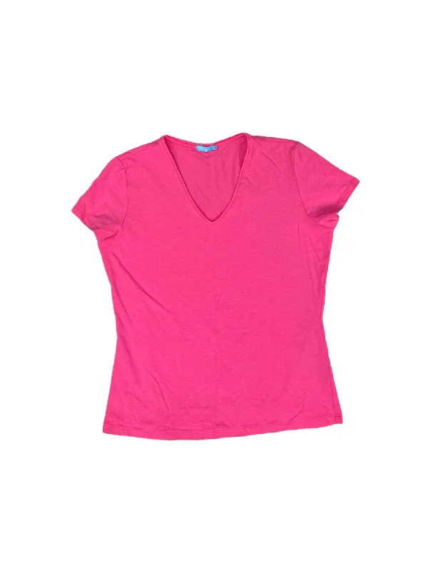 Year-End Clearance Pink Top Short Sleeve Basic J Mclaughlin, Size M