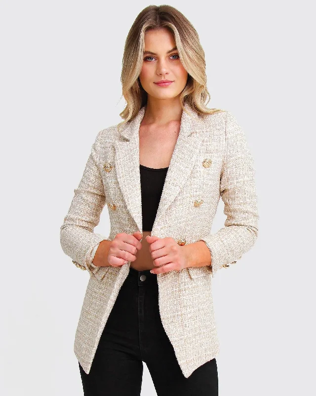 Referral Discount Princess Polina Tweed Blazer