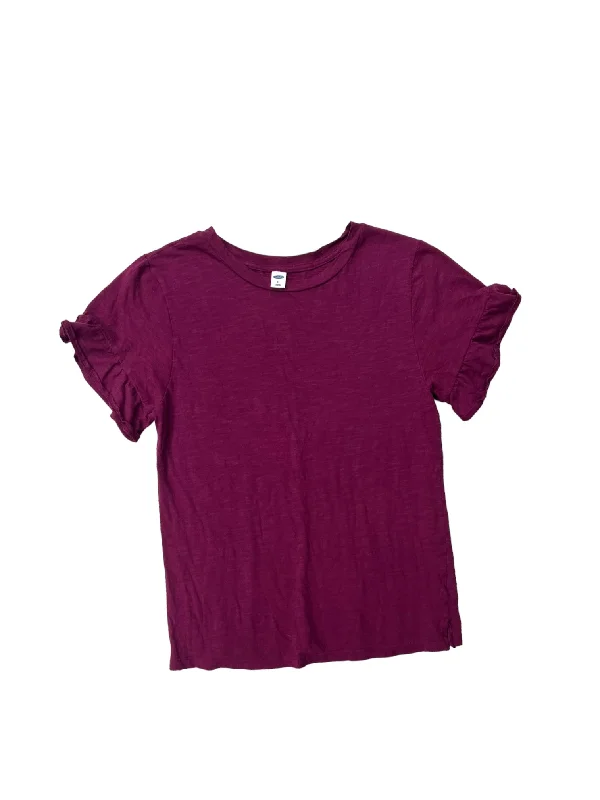 Early Bird Discount Purple Top Short Sleeve Basic Old Navy, Size Xs