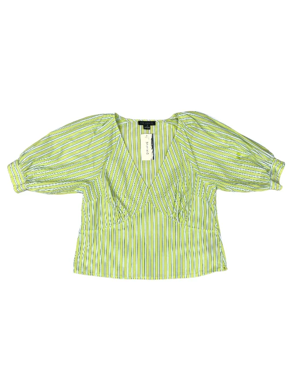 Discount Extravaganza Striped Pattern Top Short Sleeve Sanctuary, Size L