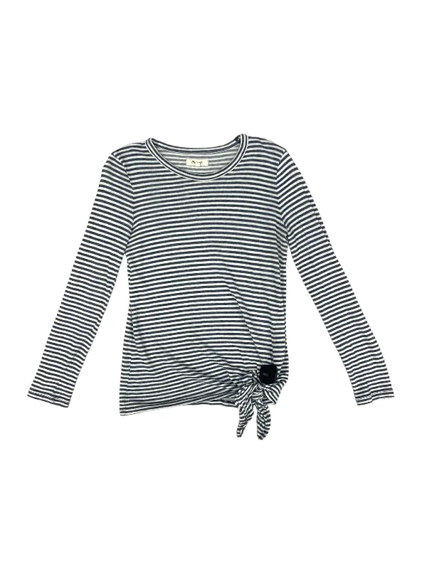 Deep Discounts Striped Top Long Sleeve Madewell, Size Xs