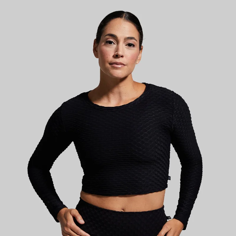 Exclusive Savings Summit Crop Top (Black)