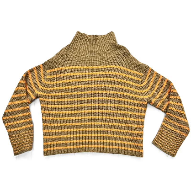 Hurry In Sweater By Ann Taylor In Orange & Tan, Size: S