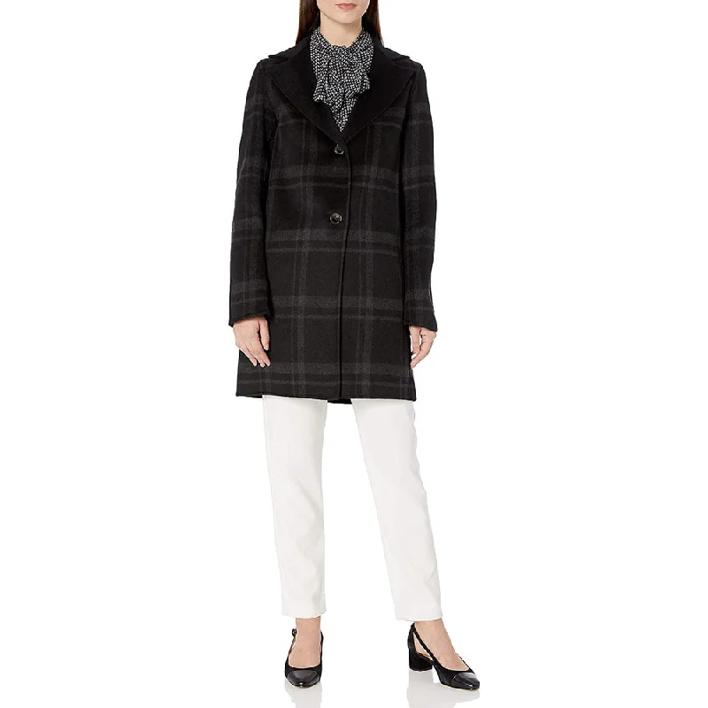 Extra Savings T Tahari Women's Jayden Double face Topper with Button Closure, Black Combo