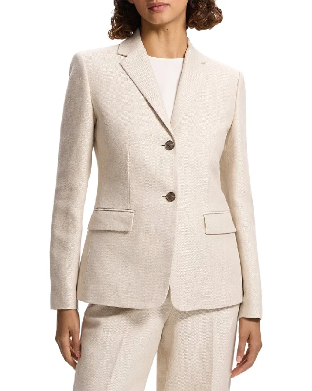 Deal of the Day Theory Slim Linen Blazer