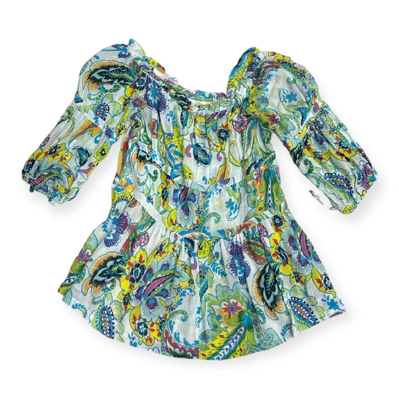 Grand Opening Sale Top 3/4 Sleeve By Maeve In Floral Print, Size: M