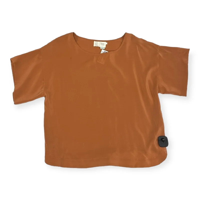 Holiday Sale Top Short Sleeve By Saturday/sunday In Orange, Size: Xs
