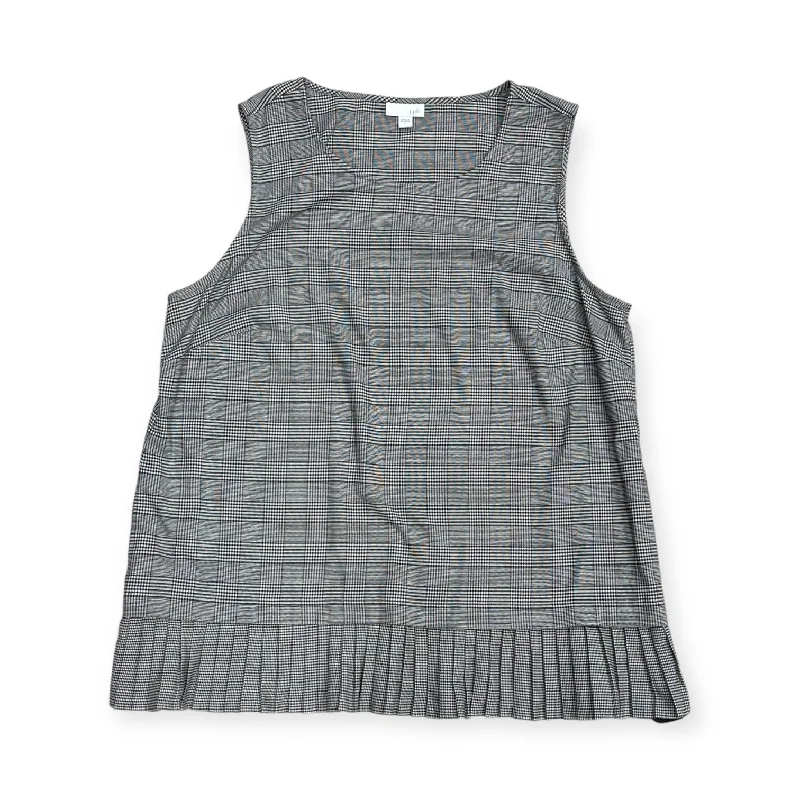 Super Savings Top Sleeveless By J. Jill In Plaid Pattern, Size: L