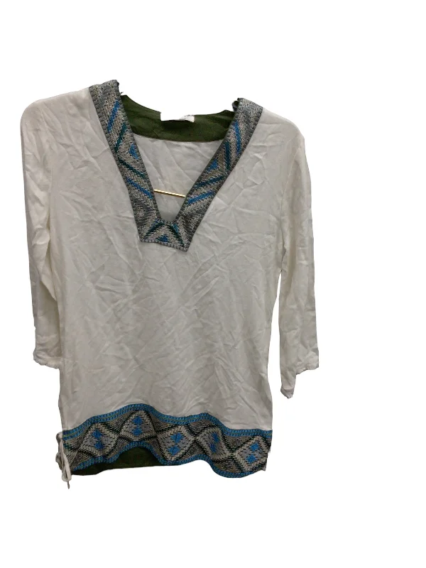 Bargain Bin Tunic 3/4 Sleeve By Ella Moss  Size: Xs