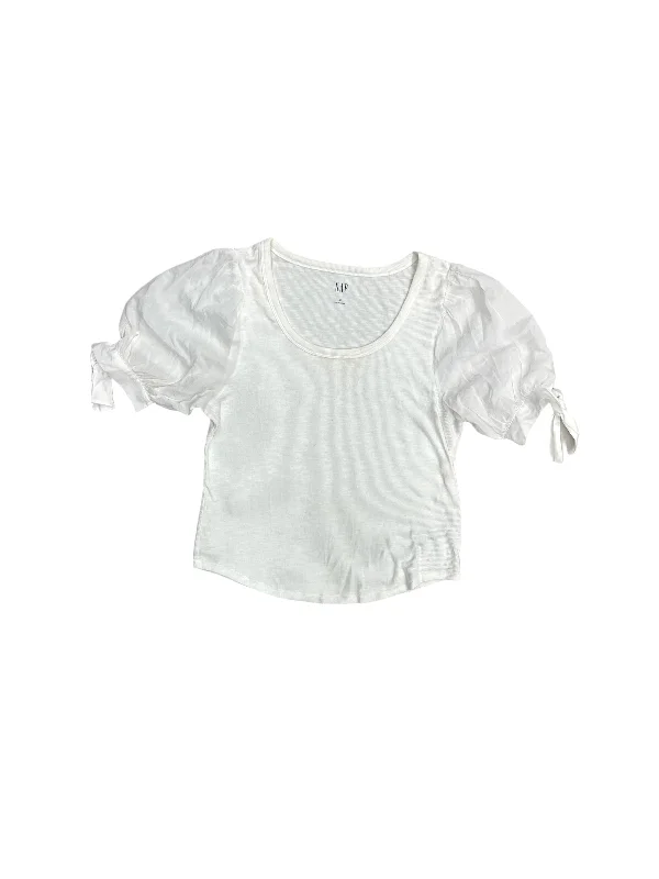 Act Now White Top Short Sleeve Gap, Size M