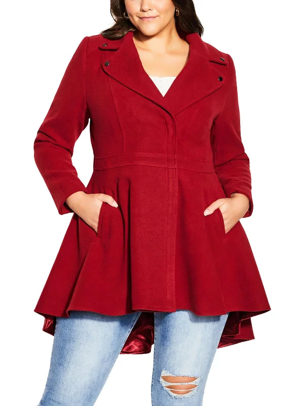Midnight Madness Womens Hi Low Heavy Walker Coat