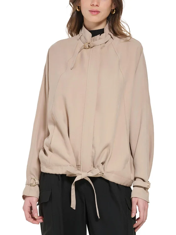 Hurry In Womens Stand Collar Warm Soft Shell Jacket