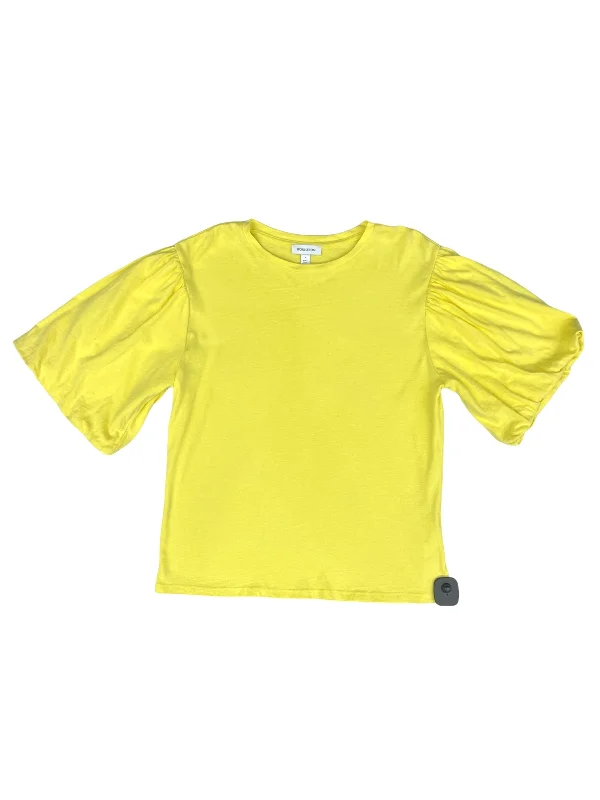 Exclusive Savings Yellow Top Short Sleeve Nordstrom, Size M