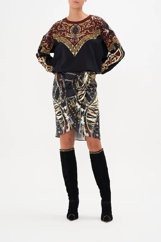 TIME-Limited Offer CROSS OVER DRAPED MINI SKIRT BOSS OF THE BRUMBIES
