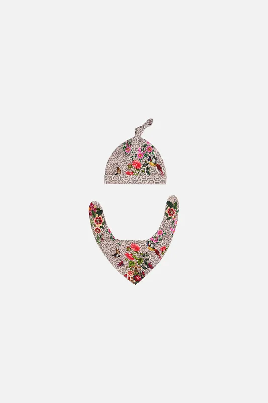 Grand Opening Sale BABIES BIB AND BEANIE SET LEOS BOUQUET