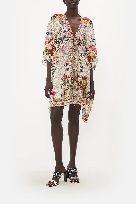 Price Rollback SHORT LACE UP KAFTAN LEOS BOUQUET