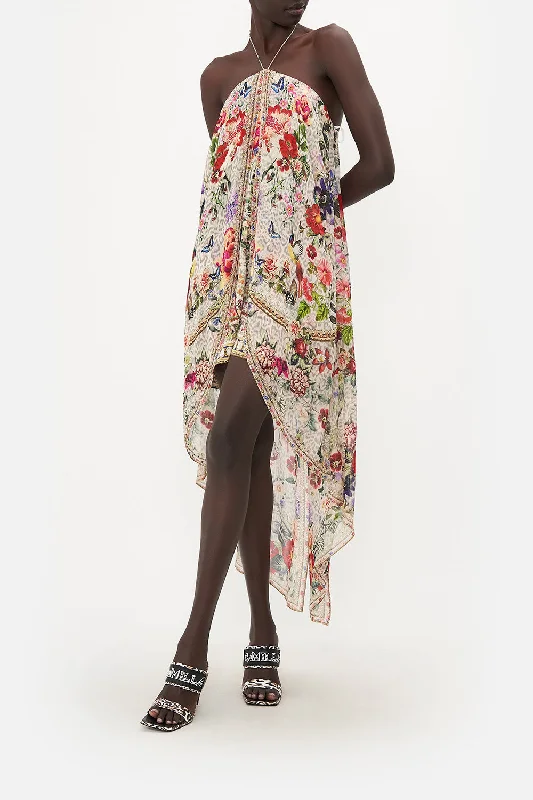 Season Finale Sale STRAPLESS OVERLAY PLAYSUIT LEOS BOUQUET