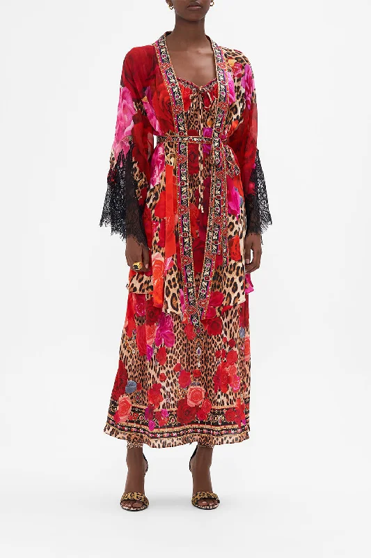 Amazing Deals LAYER WITH LACE CONTRAST SLEEVES HEART LIKE A WILDFLOWER