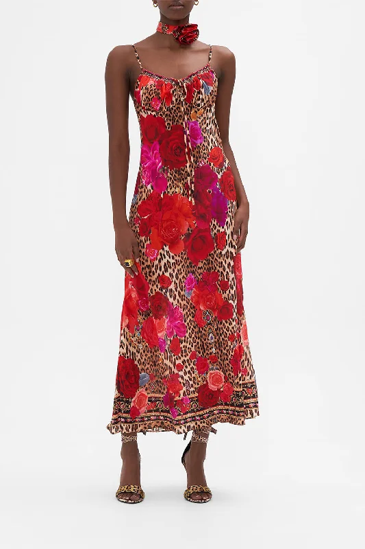 Crazy Deals GATHERED BODICE BIAS DRESS HEART LIKE A WILDFLOWER