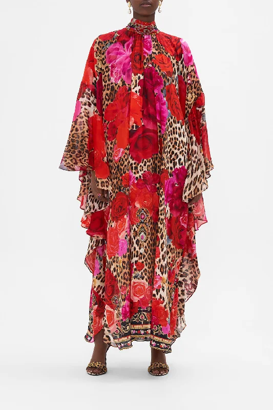 Bonus Savings HIGH NECK RUFFLE KAFTAN HEART LIKE A WILDFLOWER