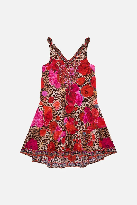 Fantastic Offers KIDS TIERED DRESS WITH BOWS 4-10 HEART LIKE A WILDFLOWER