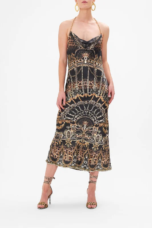 Bonus Savings BIAS HALTER DRESS MASKED AT MOONLIGHT