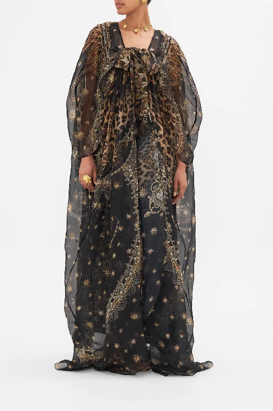 Act Fast TIE FRONT GATHERED LAYER MASKED AT MOONLIGHT
