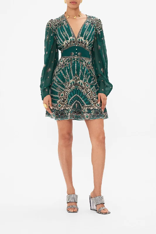Price Blitz DROP SLEEVE DRESS WITH WAISTBAND A VENICE VEIL