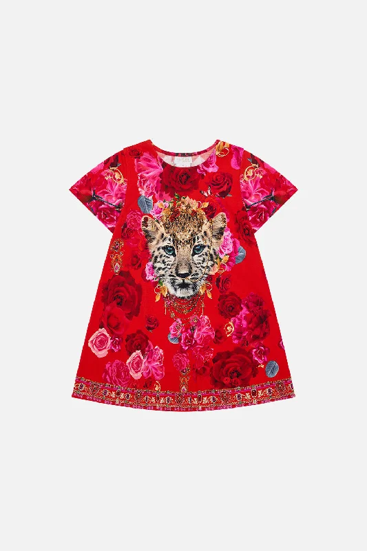 Sale Event KIDS T-SHIRT DRESS WITH FLARE HEM 4-10 ITALIAN ROSA