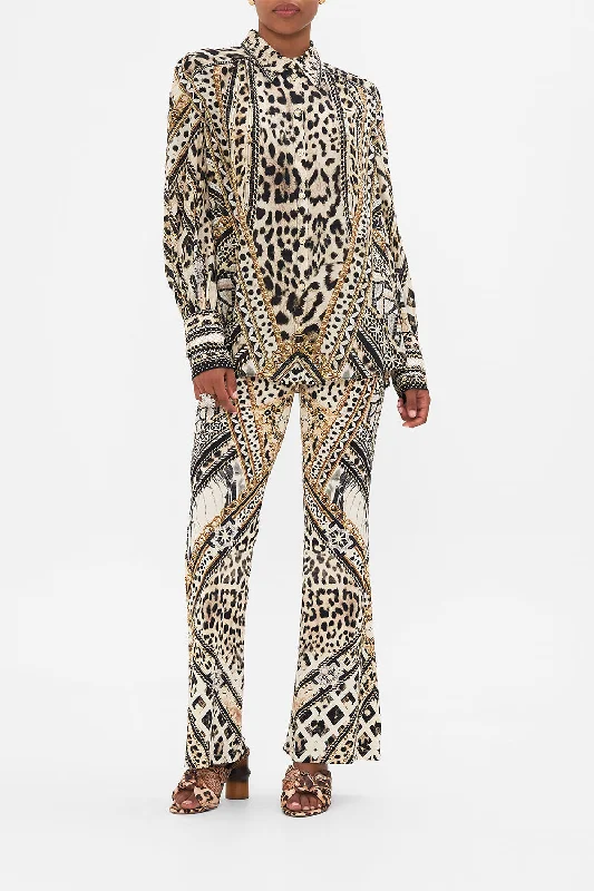 New Deals BUTTON THROUGH BLOUSON SLEEVE BLOUSE MOSAIC MUSE