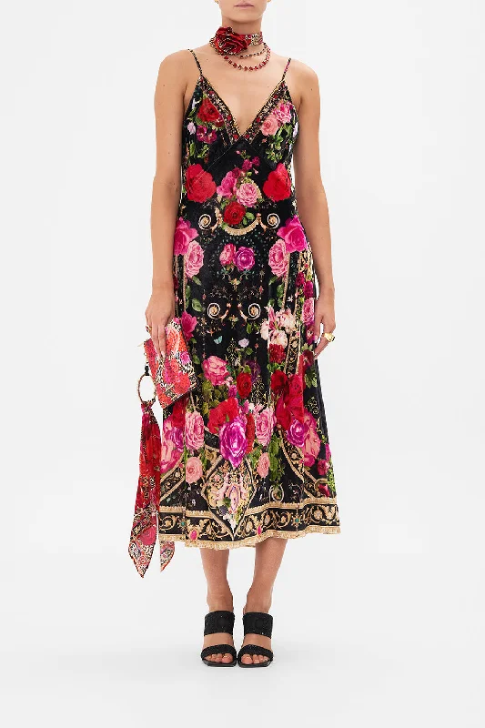 Flash Sale V NECK BIAS SLIP - VELVET RESERVATION FOR LOVE