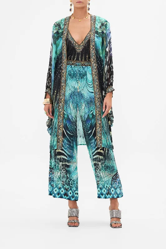 The Best Prices DRAMATIC SLEEVE COCOON LAYER AZURE ALLURE