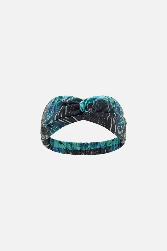 Shop and Save WOVEN TWIST HEADBAND AZURE ALLURE