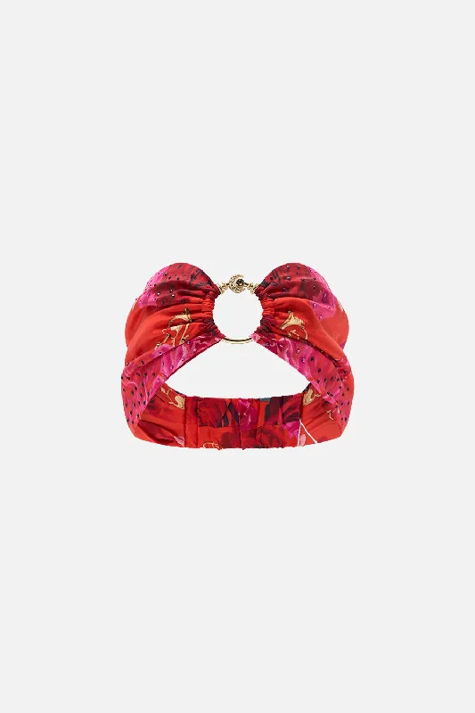New Deals RING HEADBAND ITALIAN ROSA
