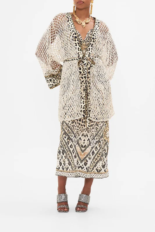 Major Savings SHORT KIMONO EMBELLISHED WRAP MOSAIC MUSE