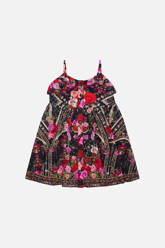 Stock Up and Save KIDS STRAPPY FRILL DRESS WITH BOW 4-10 RESERVATION FOR LOVE