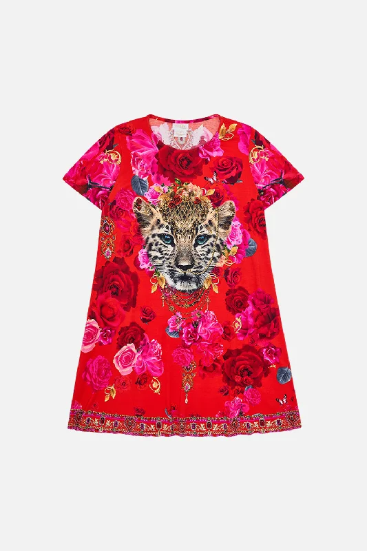 Savings Galore KIDS T-SHIRT DRESS WITH FLARE HEM 12-14 ITALIAN ROSA