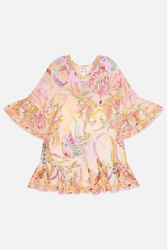 Instant Discount KIDS A-LINE GATHERED DRESS 12-14 COSMIC TUSCAN