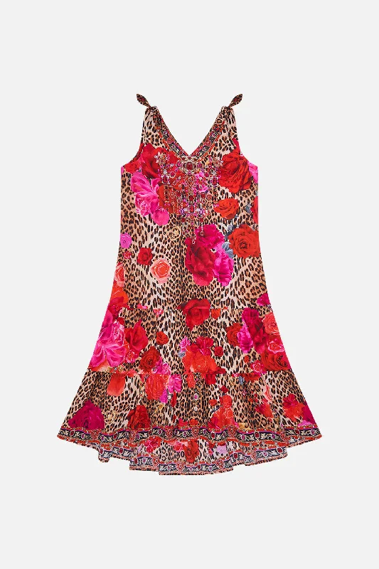 Final Clearance KIDS TIERED DRESS WITH BOWS 12-14 HEART LIKE A WILDFLOWER