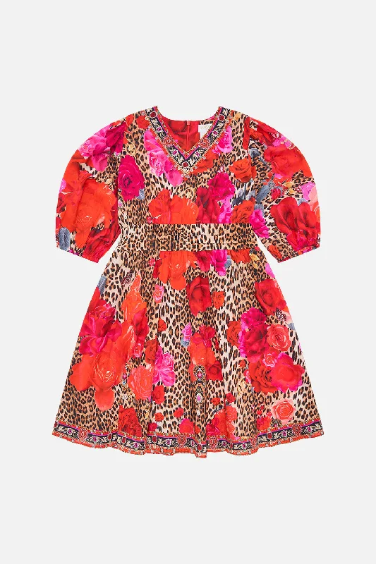 Great Deals KIDS MINI DRESS WITH PUFF SLEEVE 12-14 HEART LIKE A WILDFLOWER