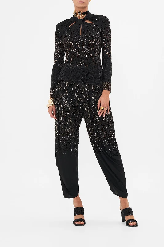 Quick Sale CUT OUT JERSEY TOP MOSAIC MUSE
