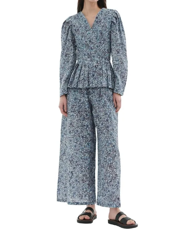 Special Discount Acasia Pants In Blue Print