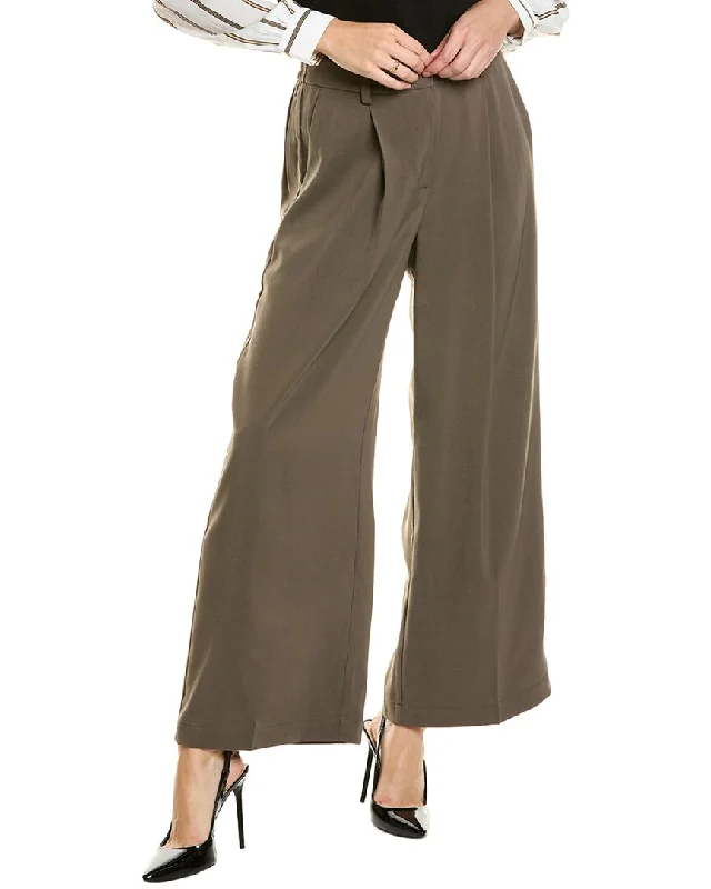 Shop and Save Adrianna Papell Soft Twill Trouser
