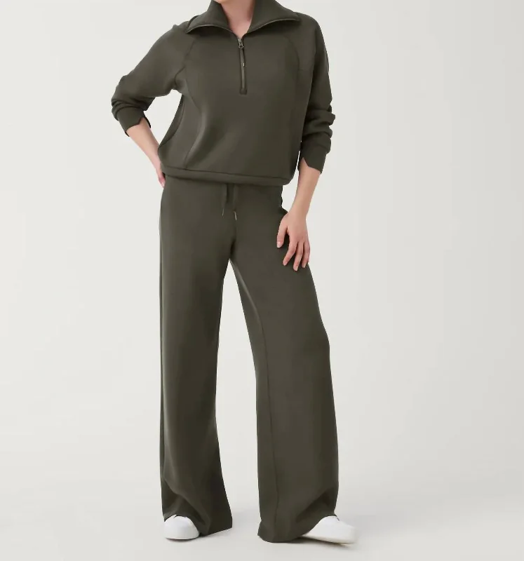 Special Promotion Airessential Wide Leg Pants In Dark Palm