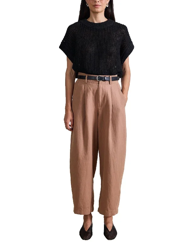 Lowest Prices Bari Crop Trouser In Deep Khaki